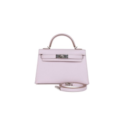 HERMES MINI KELLY EPSOM PALLADIUM HARDWARE (19*12*5.5cm)